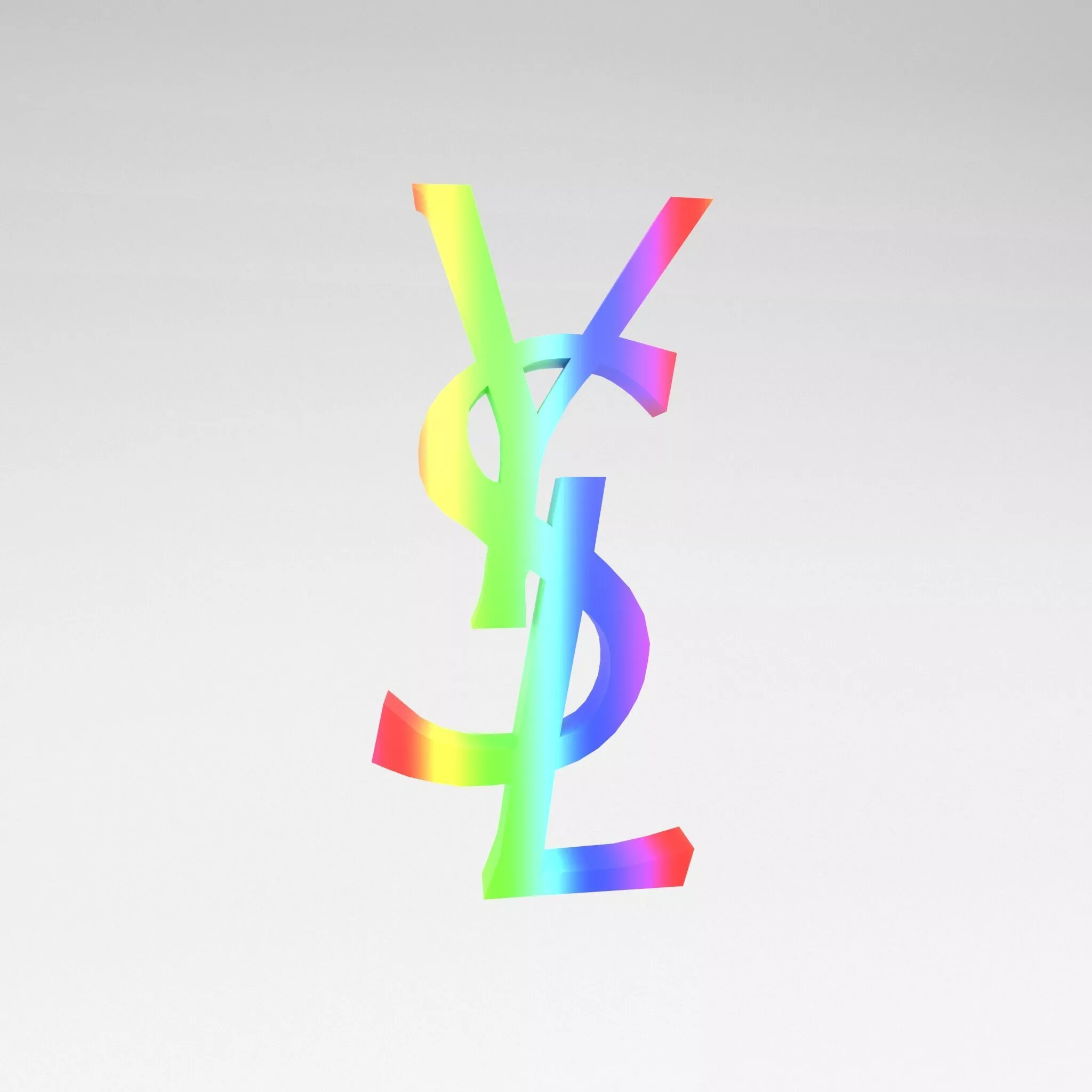 YSL Logo v1 014 Free low-poly 3D model
