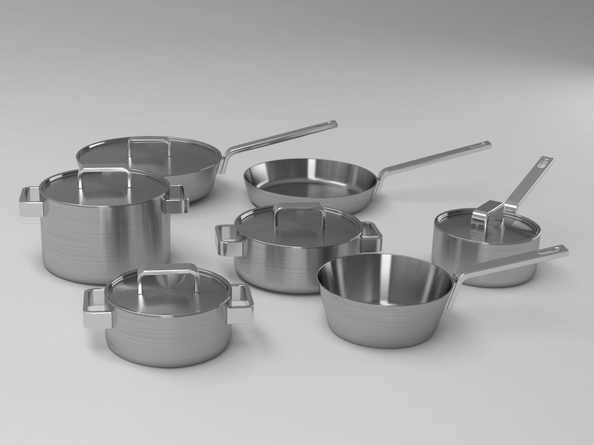 littala cookware 3D model_4