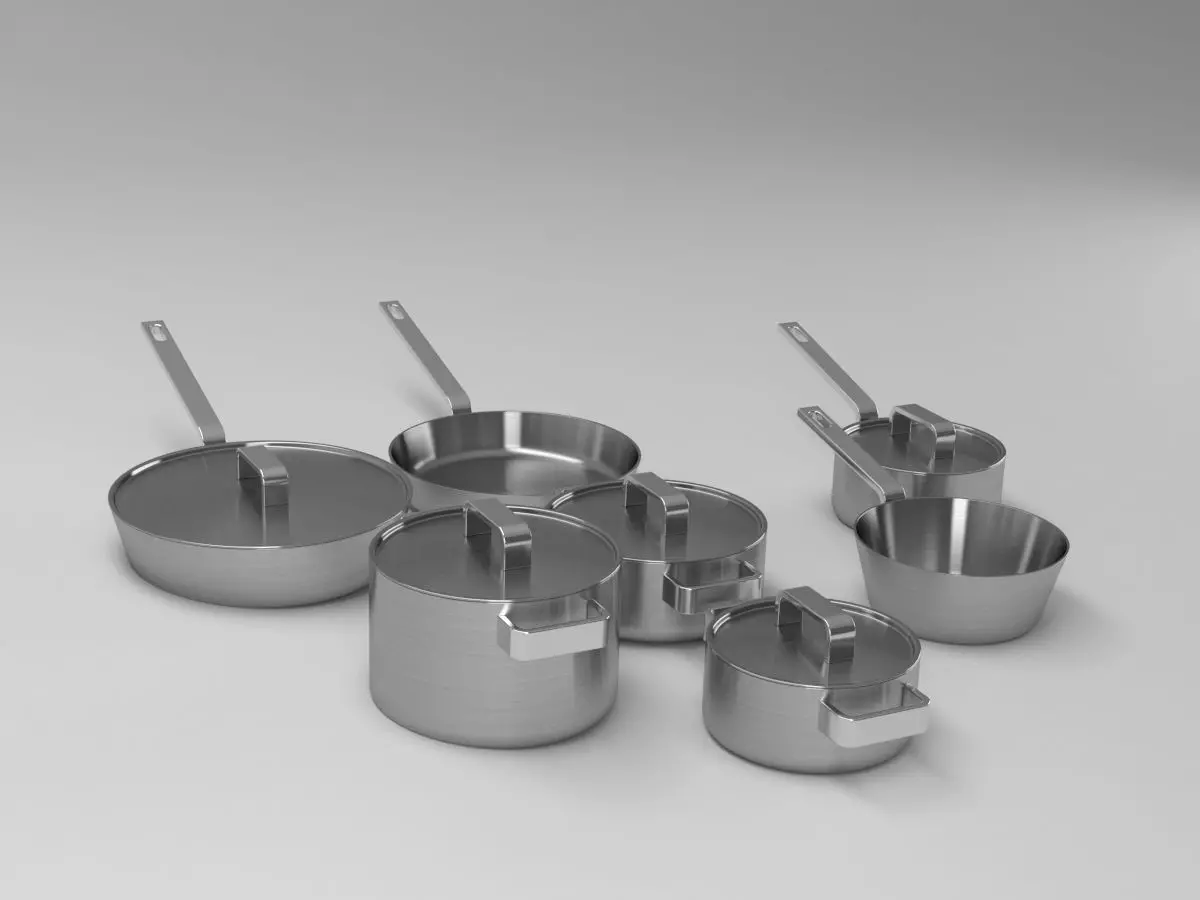 littala cookware 3D model_0