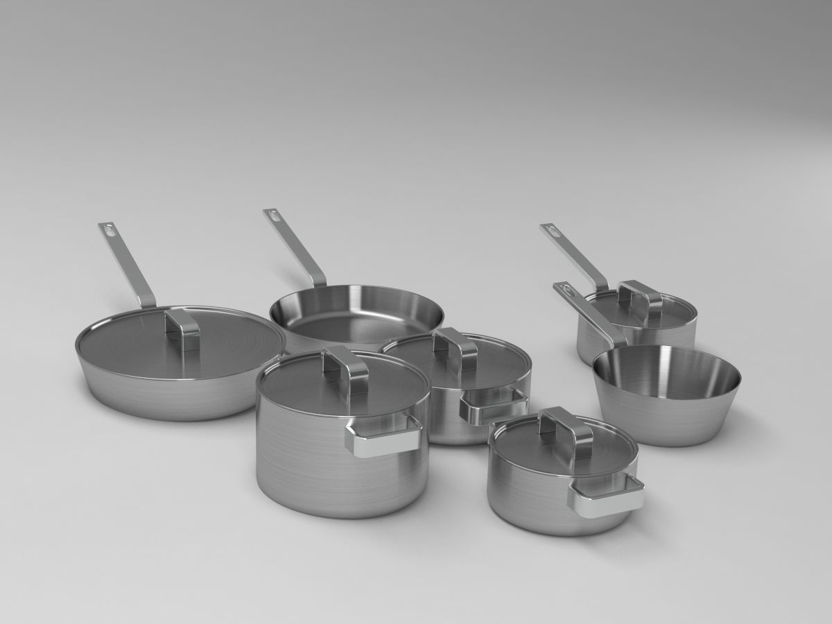littala cookware 3D model_1
