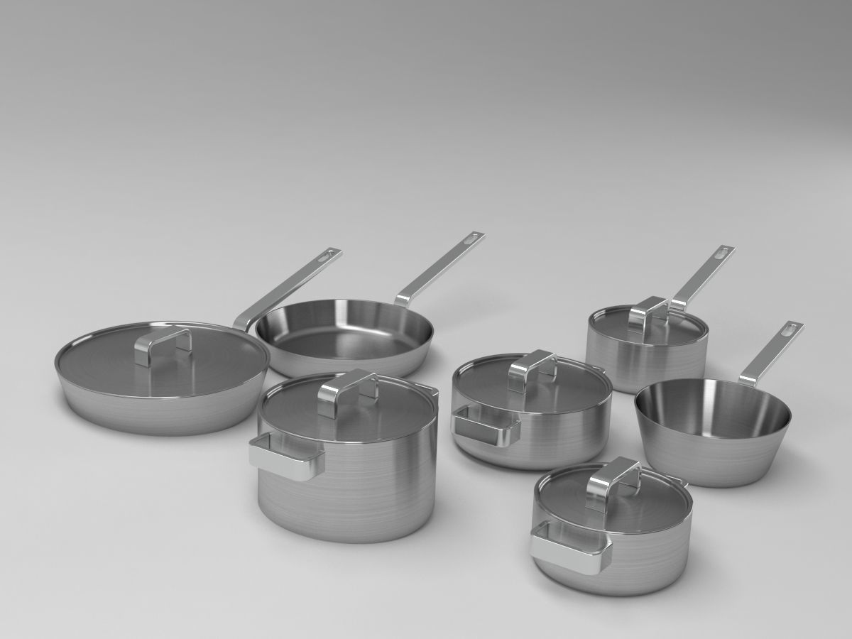 littala cookware 3D model_2