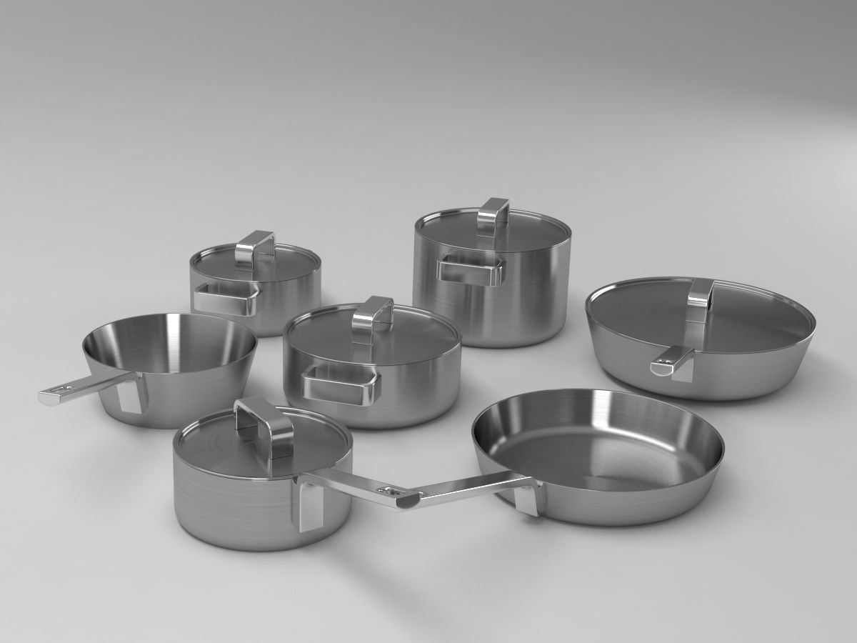 littala cookware 3D model_9