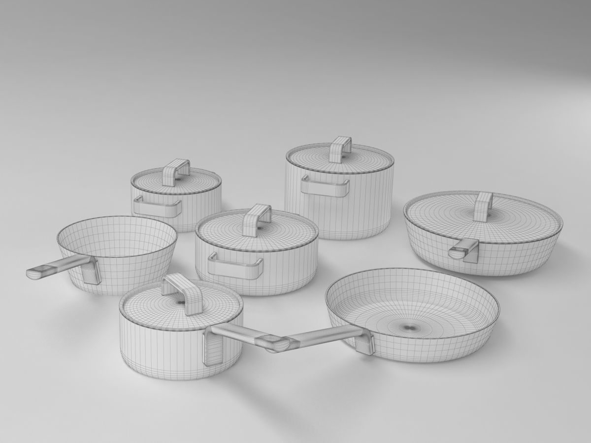littala cookware 3D model_11