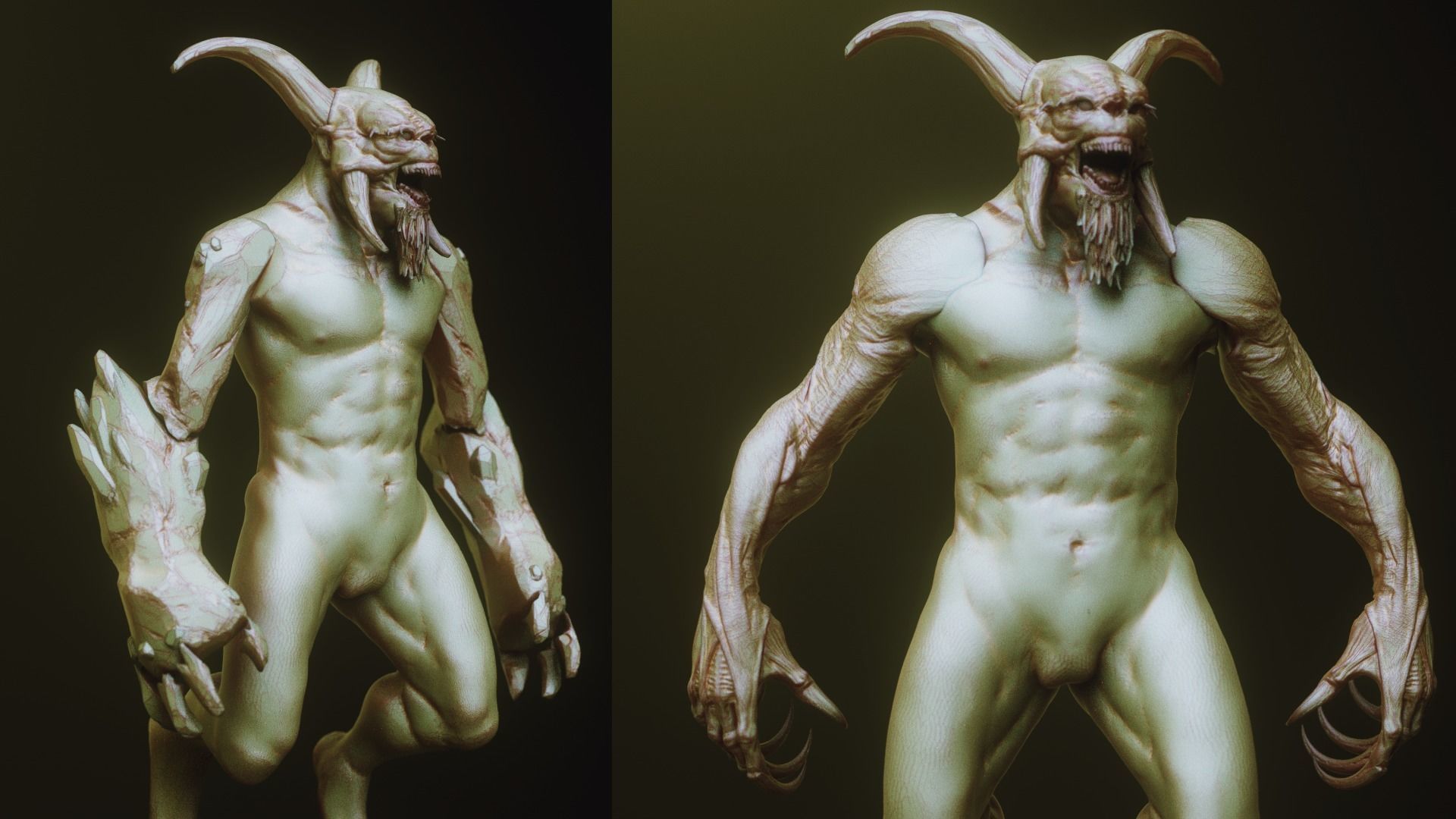 ARMS - 33 Creature arms OBJs and Zbrush IMM 3D model_44