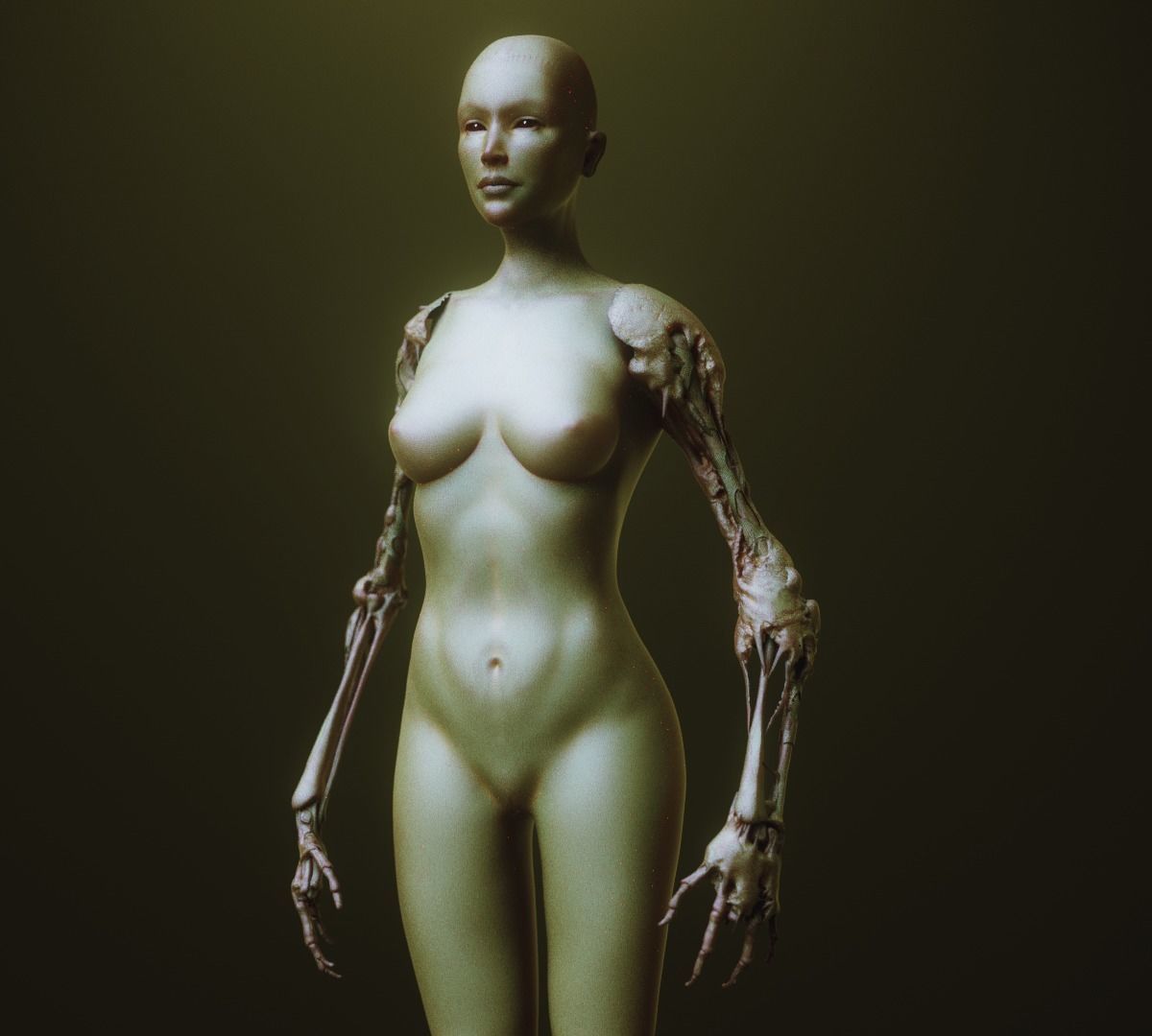 ARMS - 33 Creature arms OBJs and Zbrush IMM 3D model_34