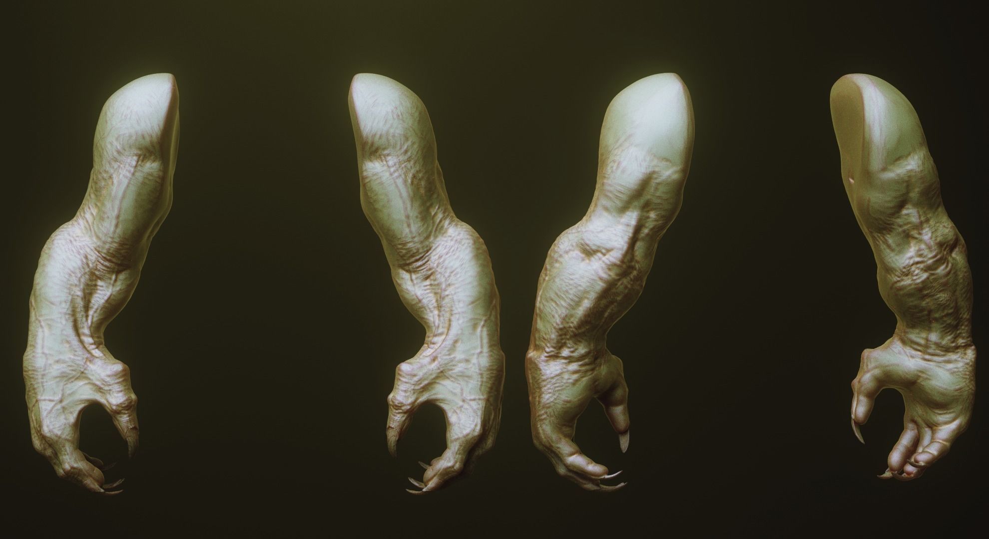 ARMS - 33 Creature arms OBJs and Zbrush IMM 3D model_27