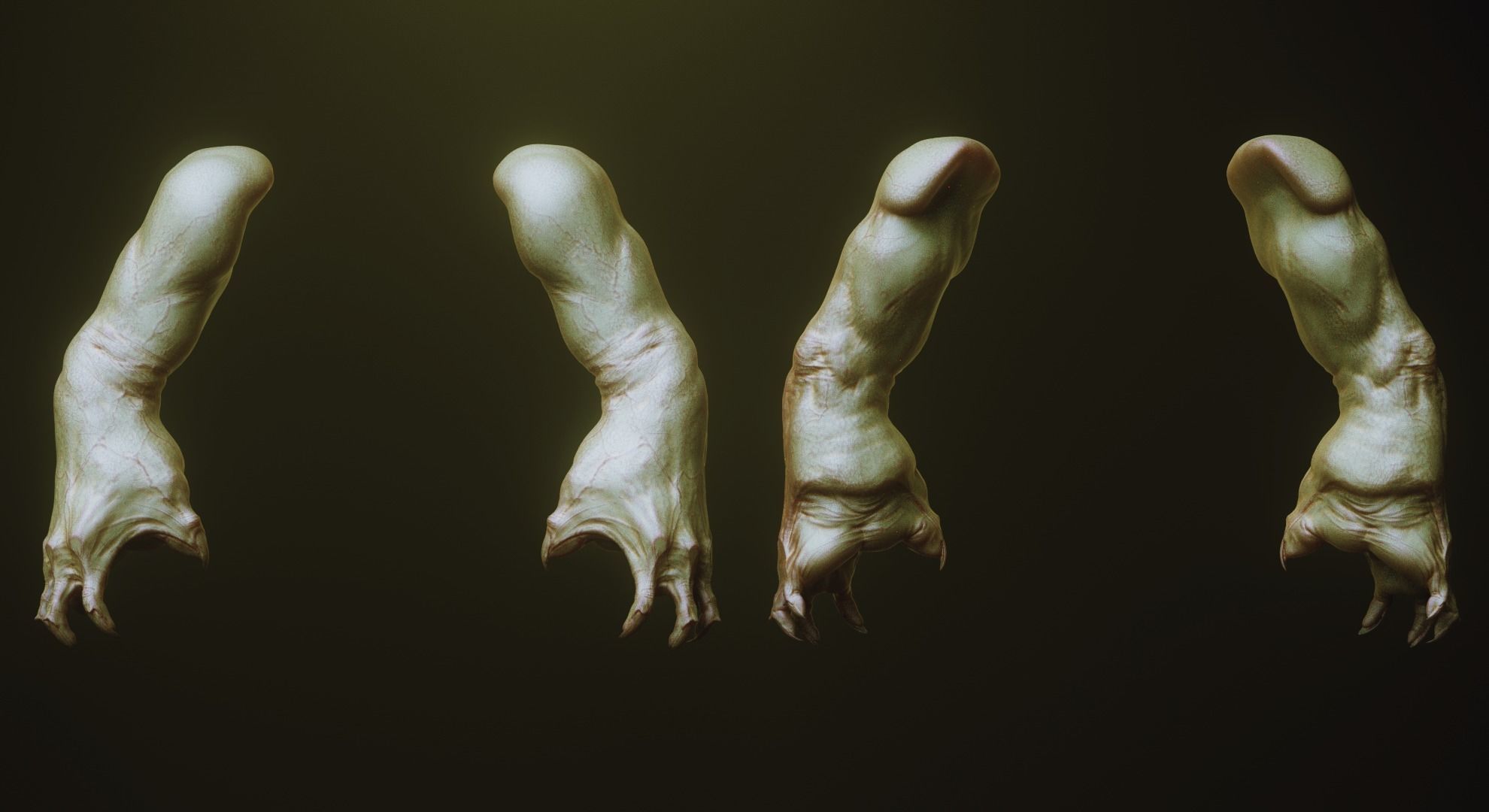 ARMS - 33 Creature arms OBJs and Zbrush IMM 3D model_8