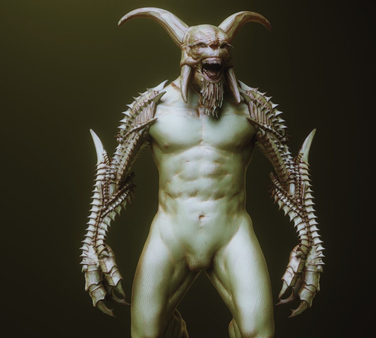 ARMS - 33 Creature arms OBJs and Zbrush IMM 3D model_26