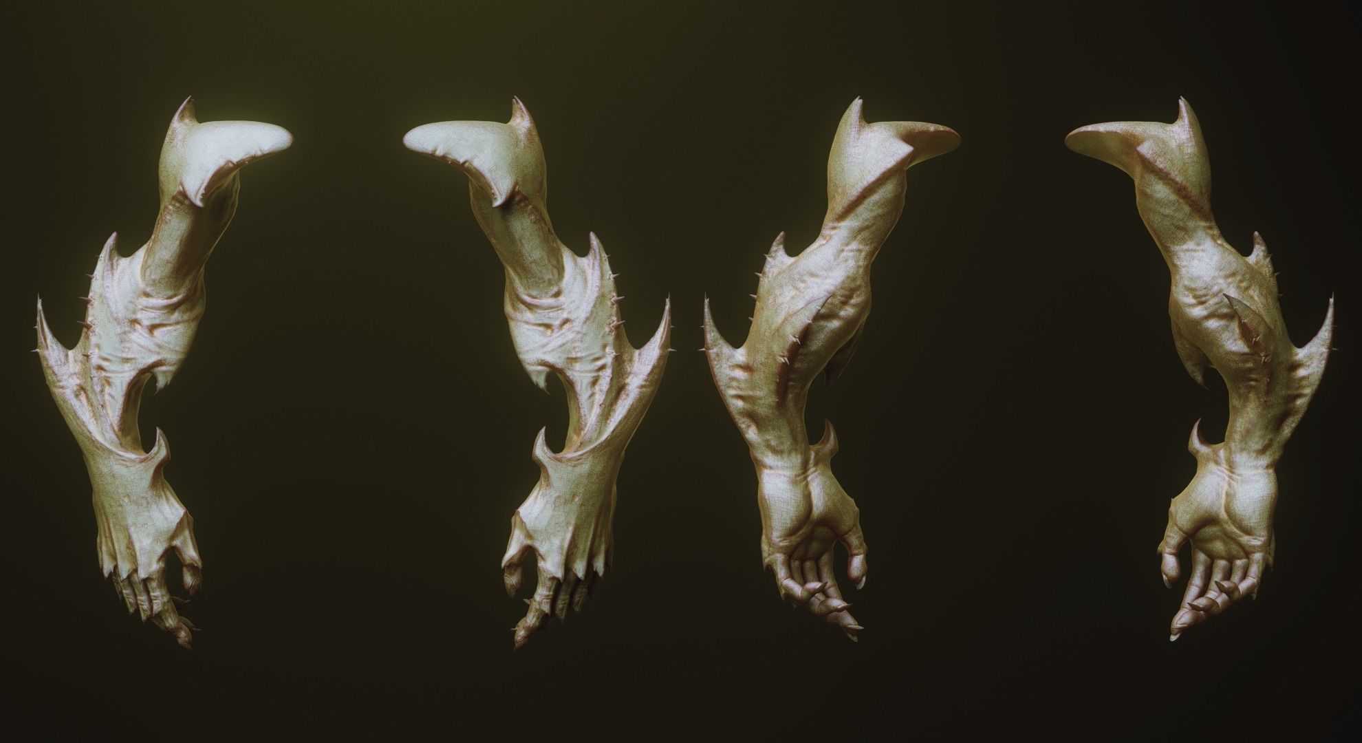 ARMS - 33 Creature arms OBJs and Zbrush IMM 3D model_29