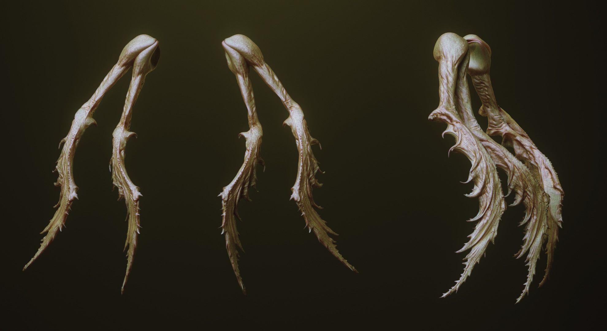 ARMS - 33 Creature arms OBJs and Zbrush IMM 3D model_24