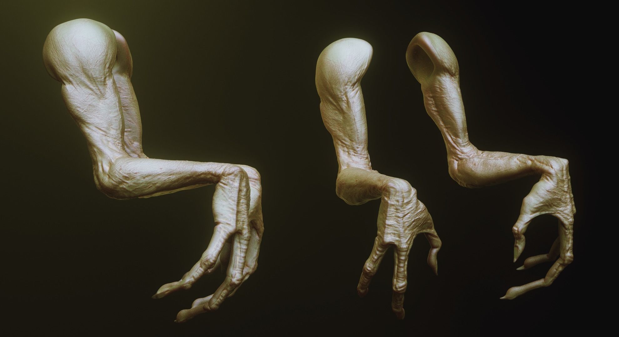 ARMS - 33 Creature arms OBJs and Zbrush IMM 3D model_14