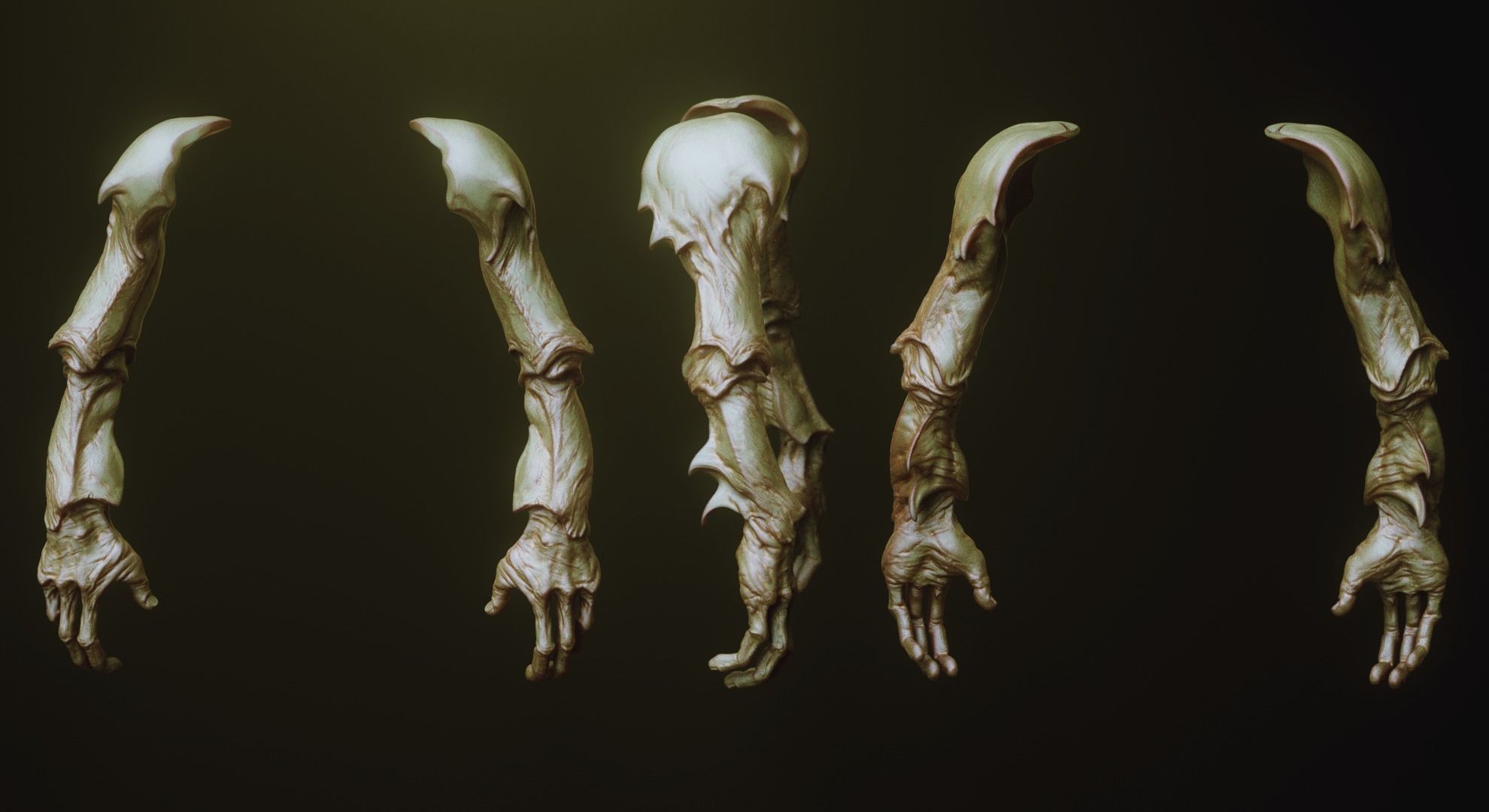 ARMS - 33 Creature arms OBJs and Zbrush IMM 3D model_18