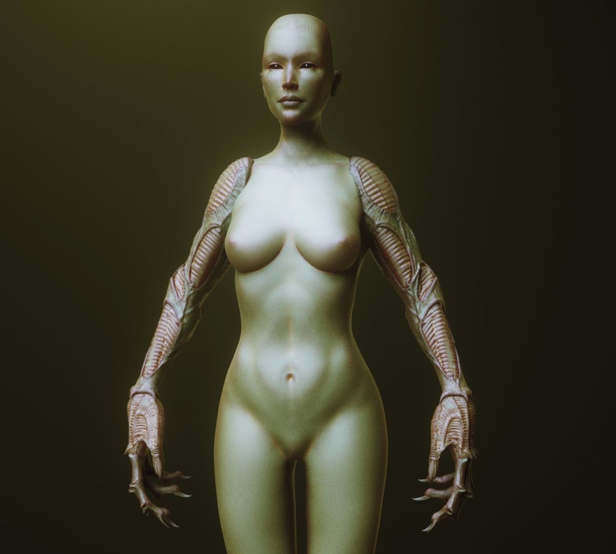 ARMS - 33 Creature arms OBJs and Zbrush IMM 3D model_32