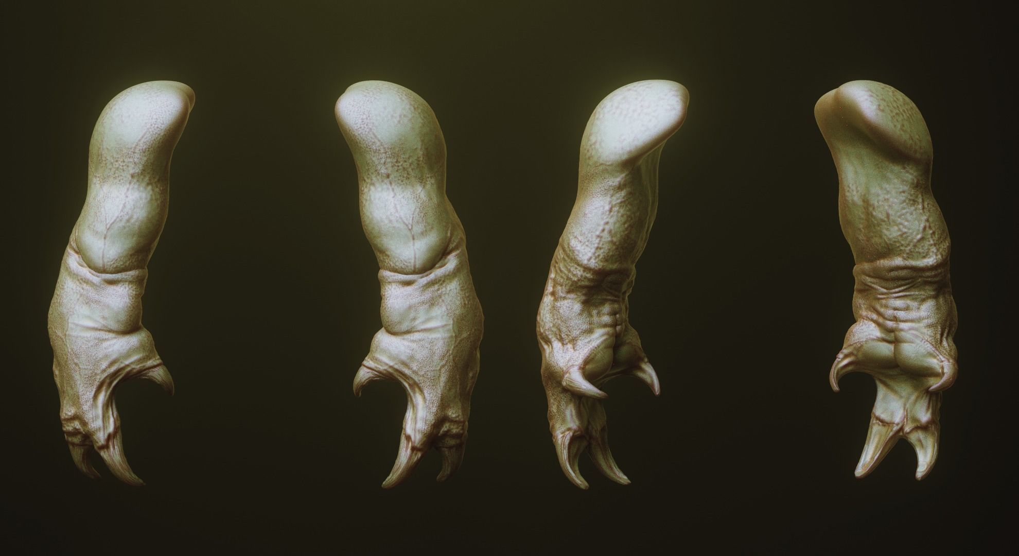 ARMS - 33 Creature arms OBJs and Zbrush IMM 3D model_22