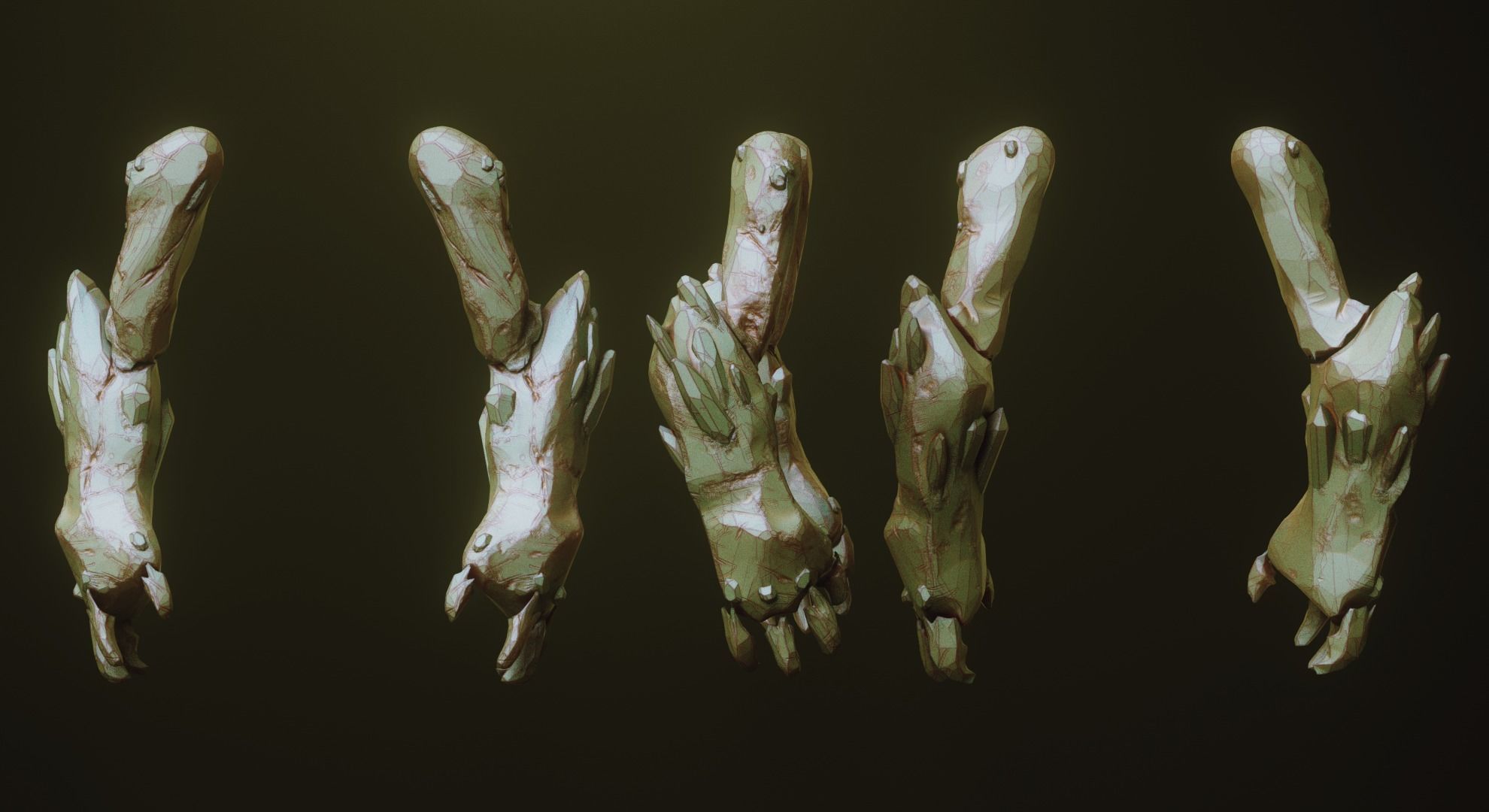 ARMS - 33 Creature arms OBJs and Zbrush IMM 3D model_23