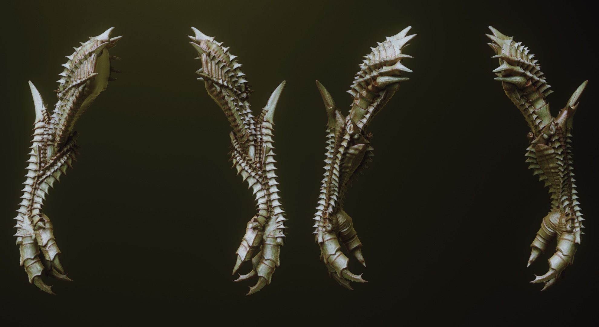ARMS - 33 Creature arms OBJs and Zbrush IMM 3D model_5
