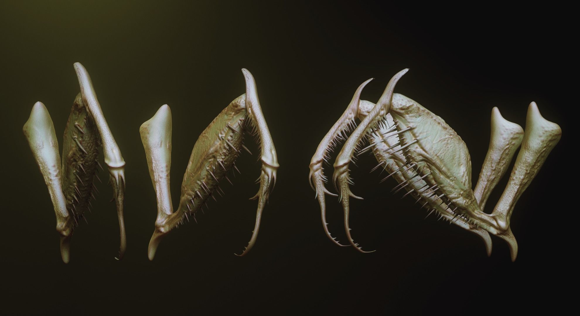 ARMS - 33 Creature arms OBJs and Zbrush IMM 3D model_13