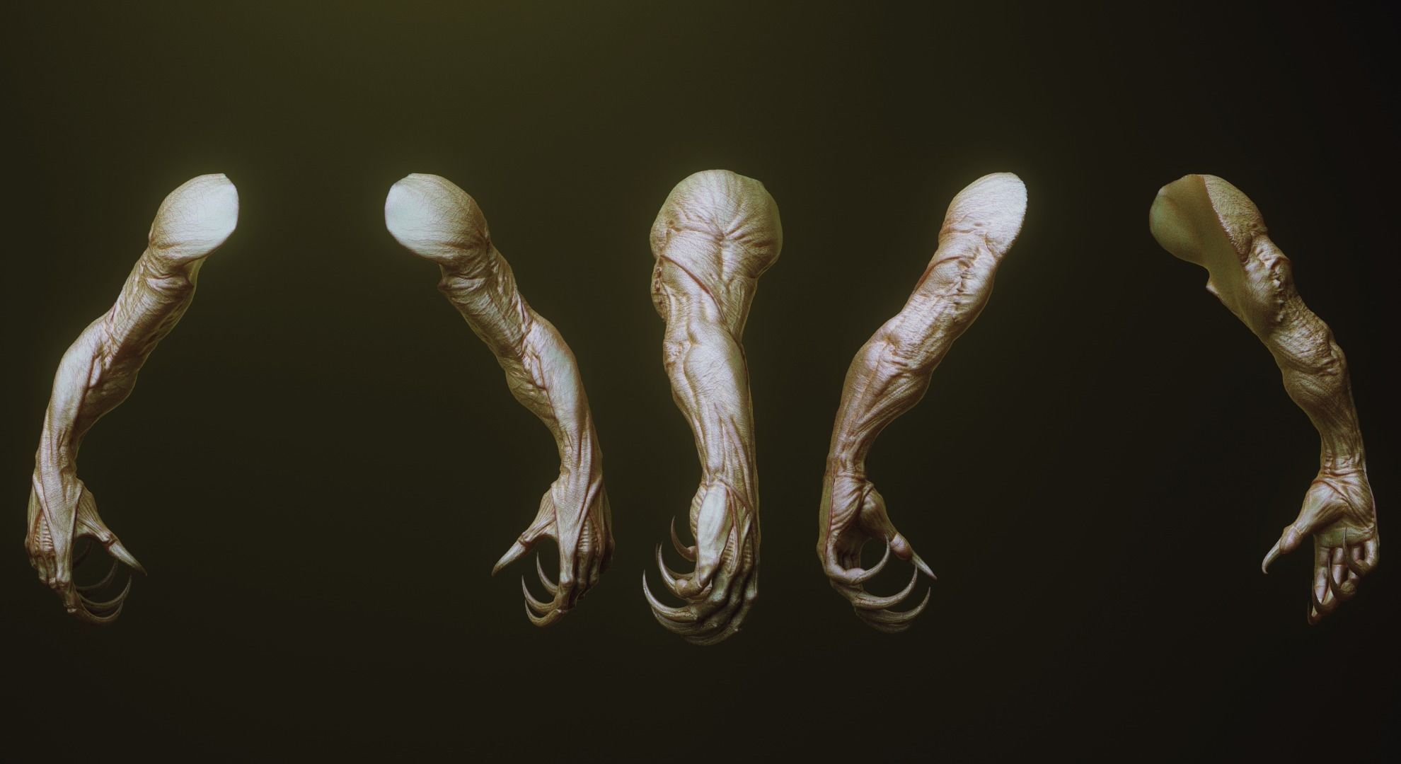 ARMS - 33 Creature arms OBJs and Zbrush IMM 3D model_20