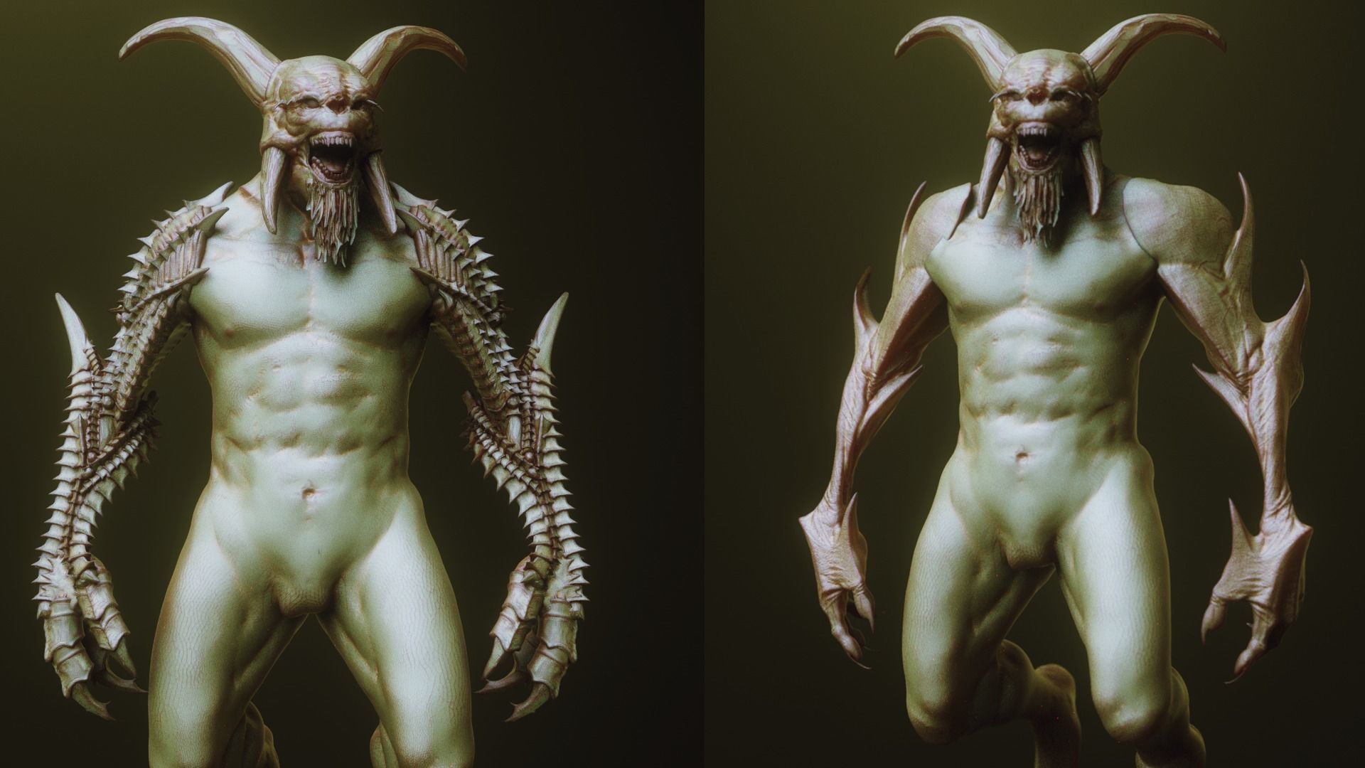ARMS - 33 Creature arms OBJs and Zbrush IMM 3D model_6