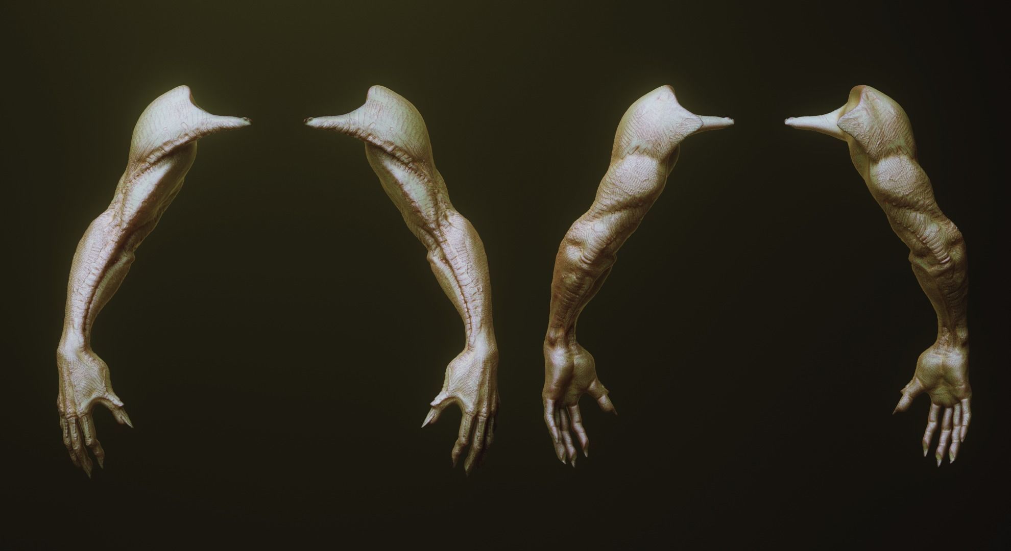 ARMS - 33 Creature arms OBJs and Zbrush IMM 3D model_31