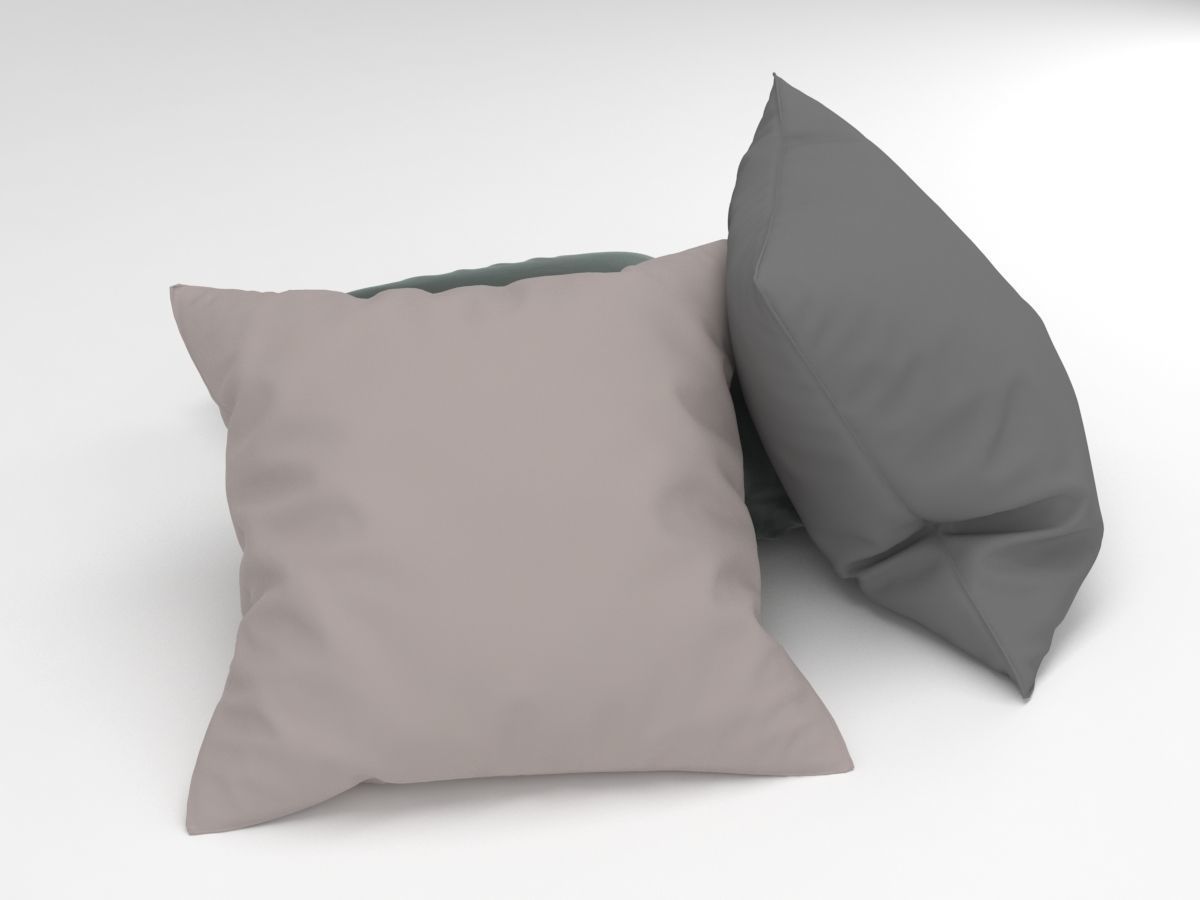 cushions three pillows 3D model_7