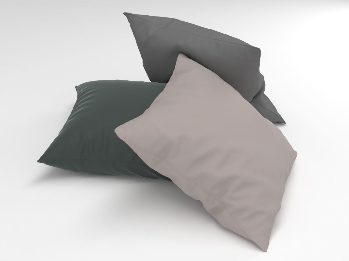 cushions three pillows 3D model_5
