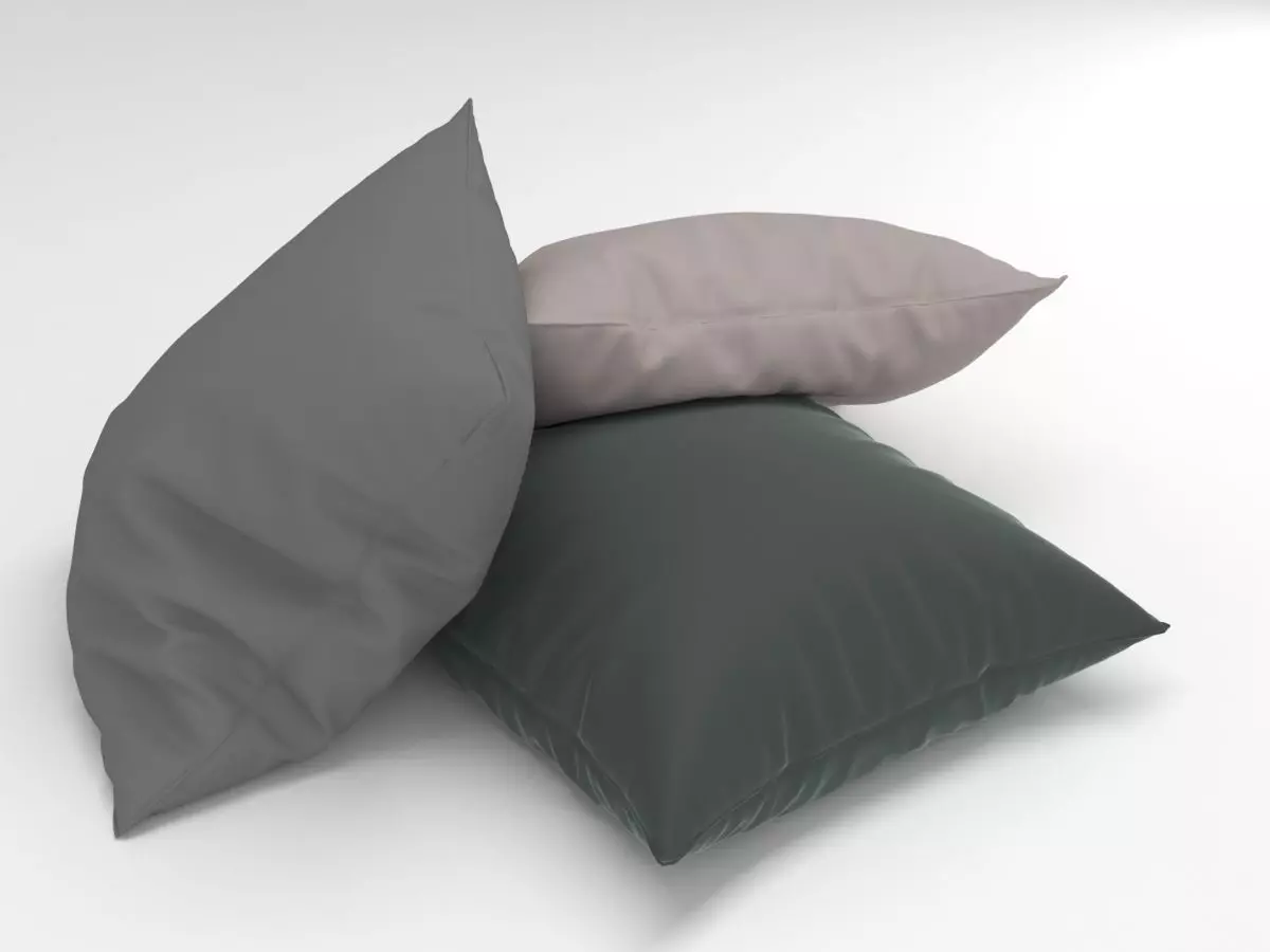cushions three pillows 3D model_0