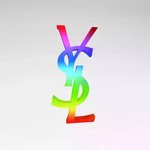 YSL Logo v1 017 Free low-poly 3D model