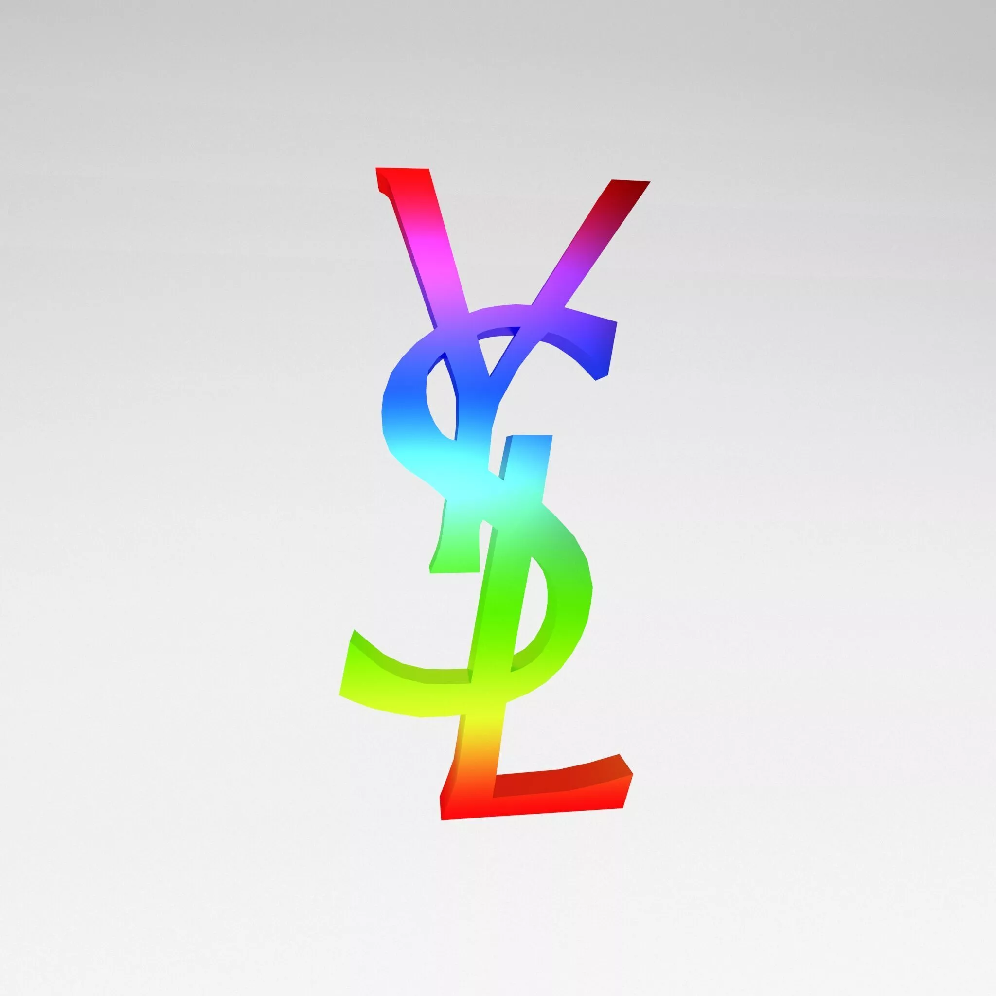 YSL Logo v1 017 Free low-poly 3D model