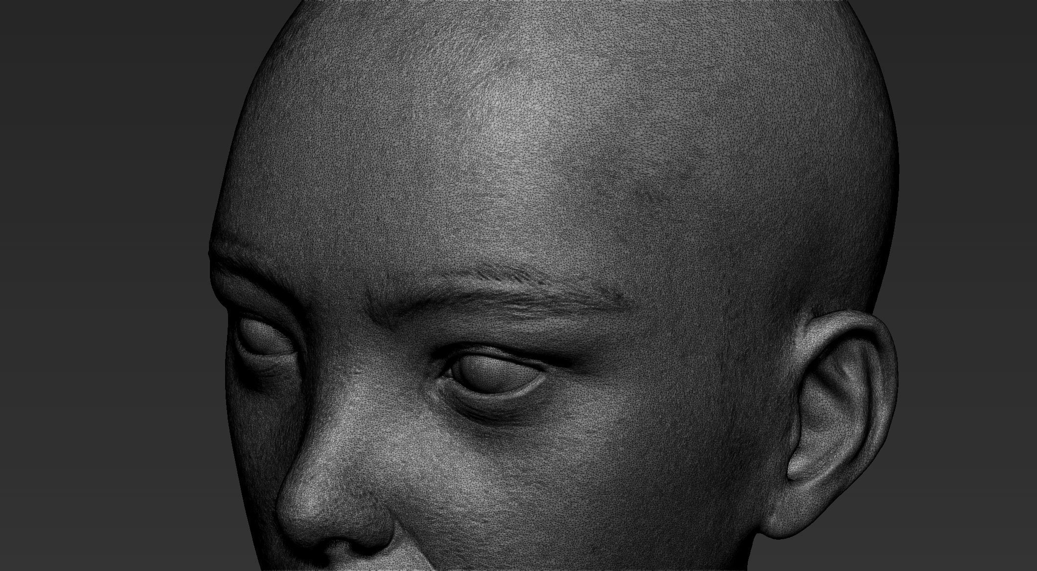 3D Printable Female Head 2 3D model_8