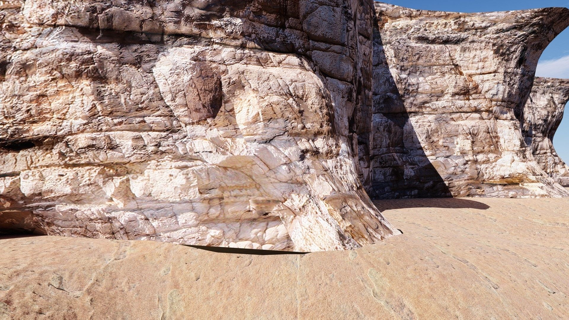 CANYON slope of mountain Free low-poly 3D model_11