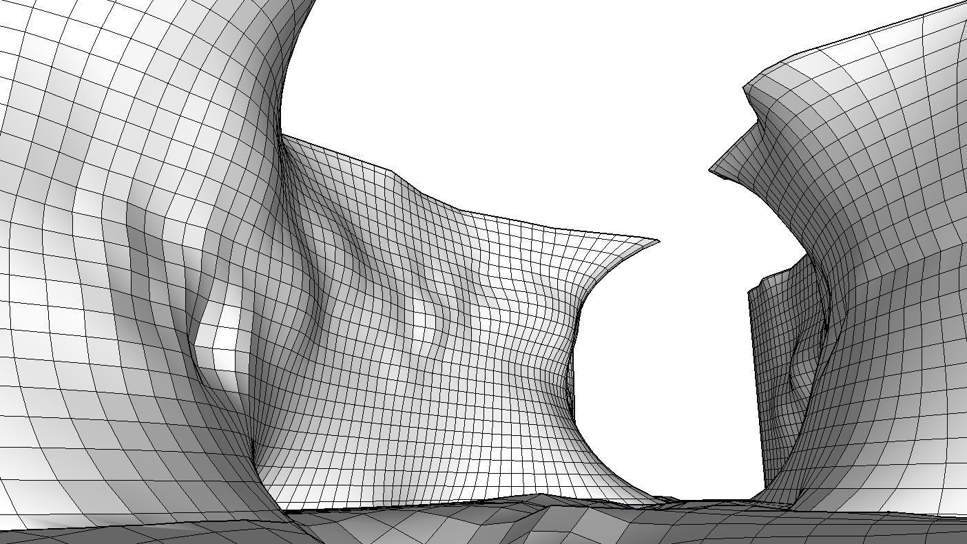 CANYON slope of mountain Free low-poly 3D model_24