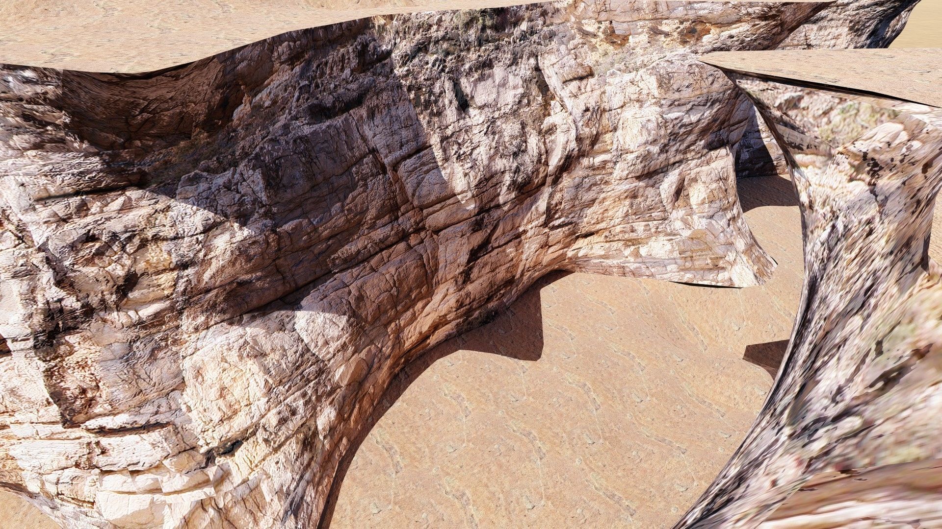 CANYON slope of mountain Free low-poly 3D model_8