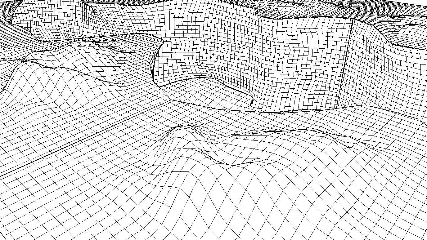 CANYON slope of mountain Free low-poly 3D model_15