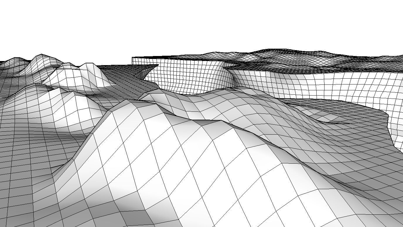 CANYON slope of mountain Free low-poly 3D model_21