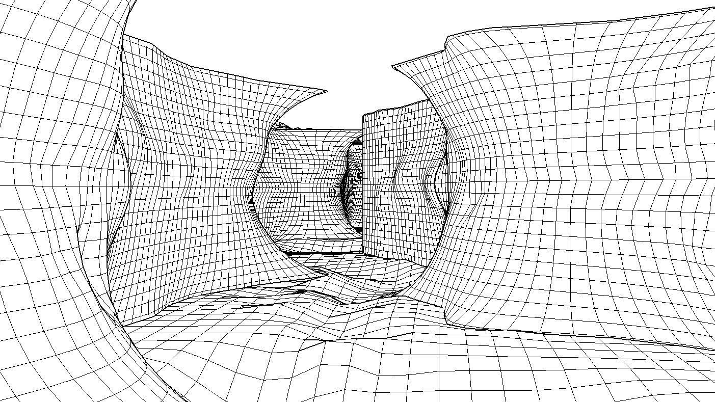 CANYON slope of mountain Free low-poly 3D model_17