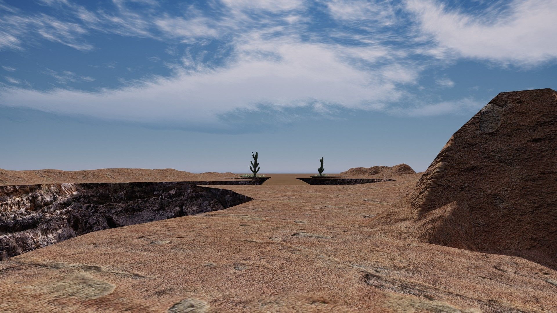 CANYON slope of mountain Free low-poly 3D model_4