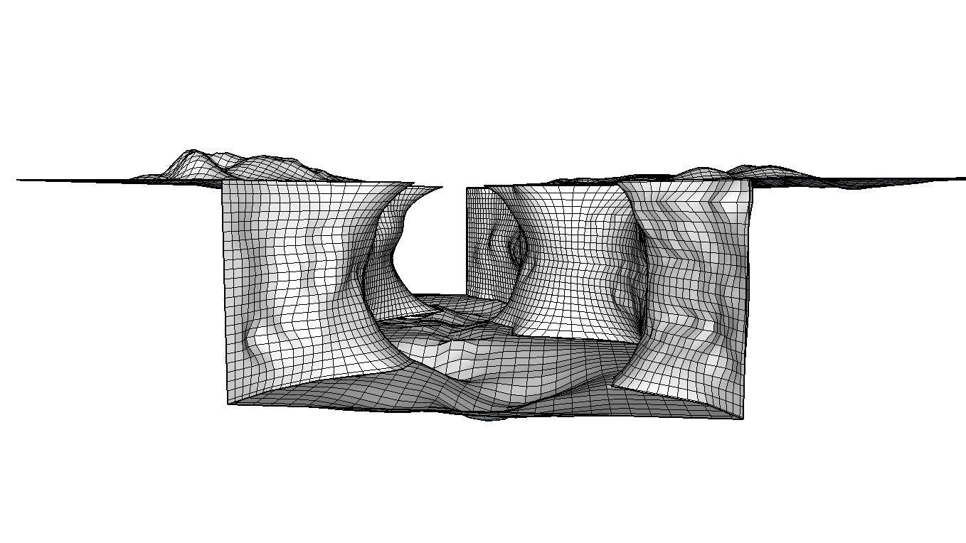CANYON slope of mountain Free low-poly 3D model_19
