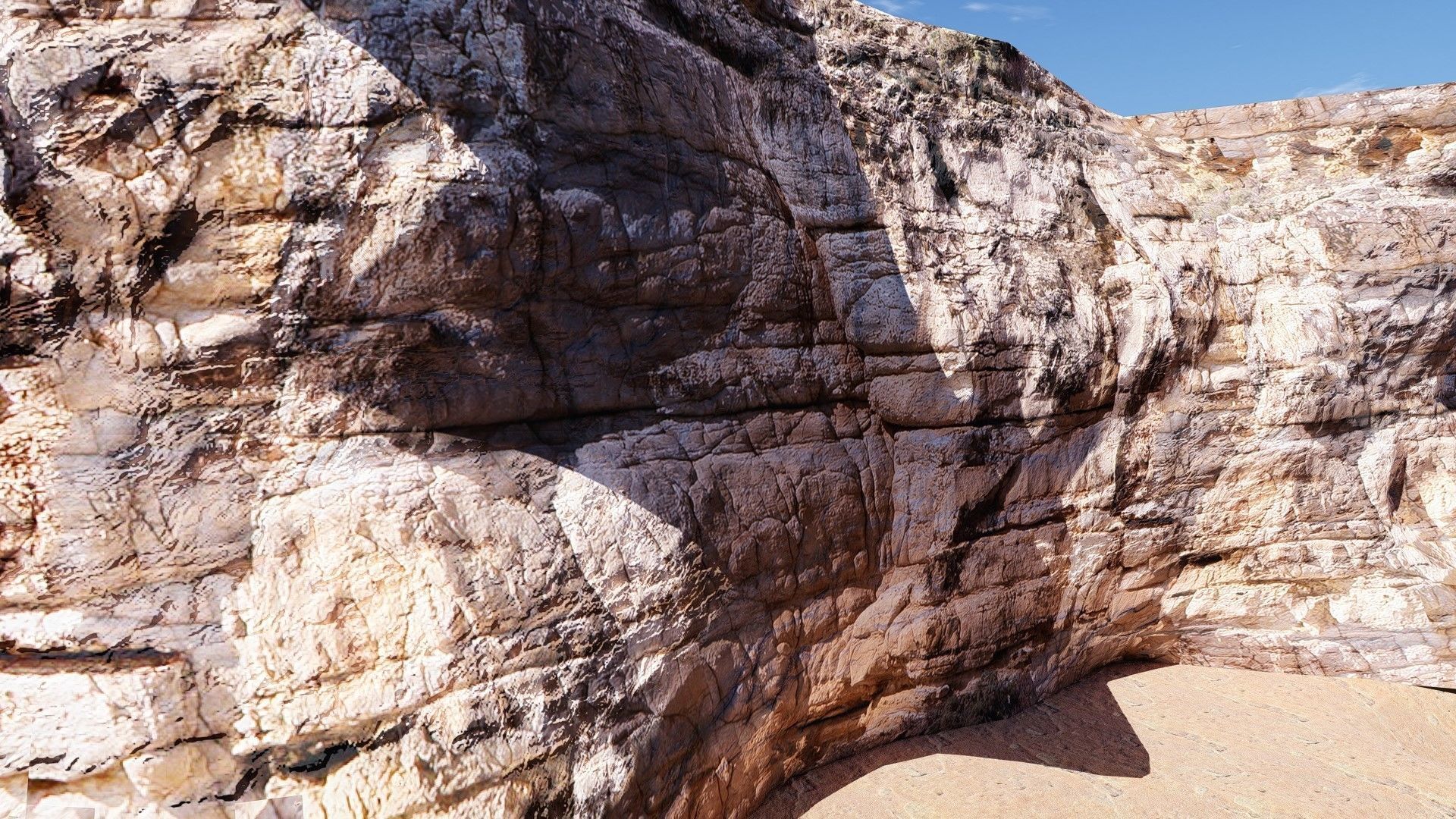 CANYON slope of mountain Free low-poly 3D model_2