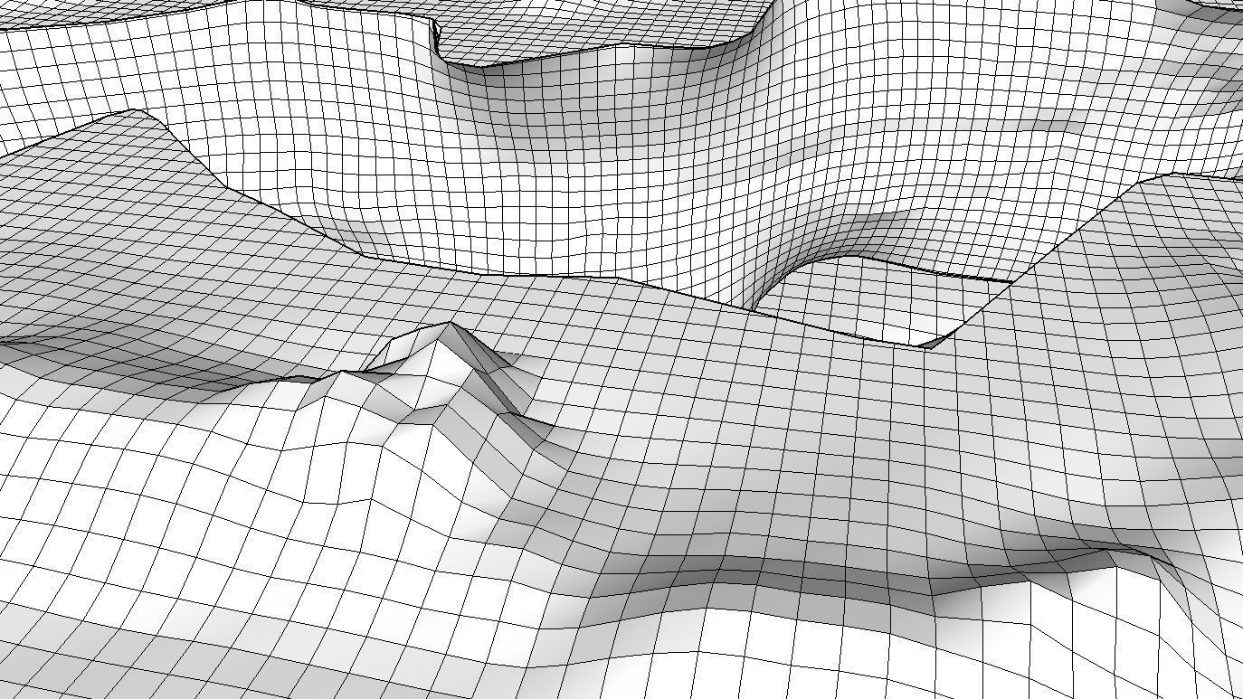 CANYON slope of mountain Free low-poly 3D model_25