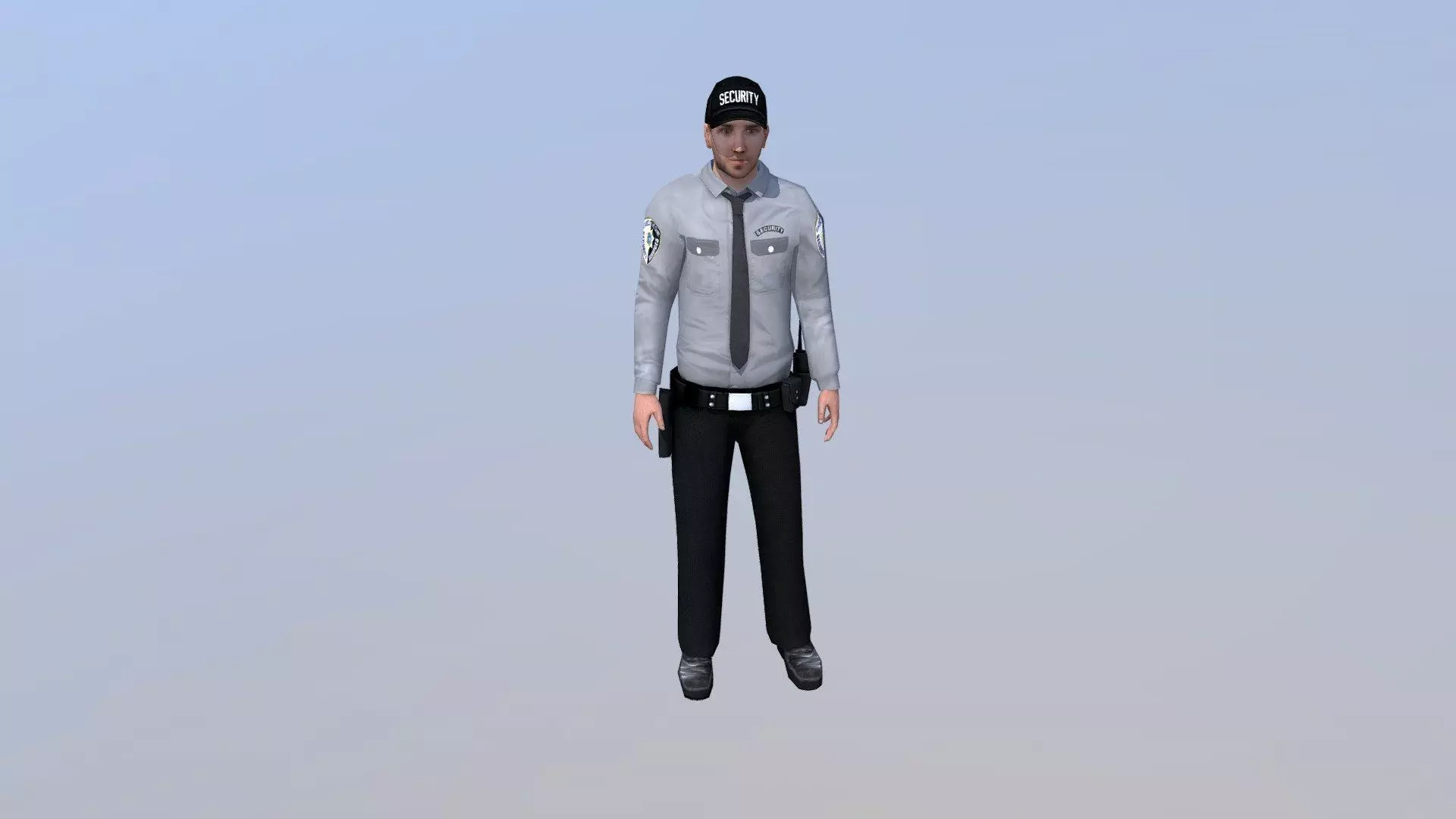 Policeman Free low-poly 3D model