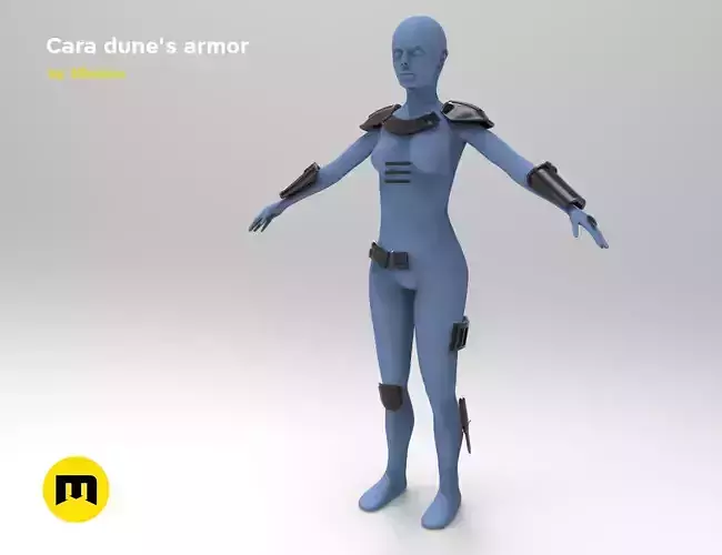 Cara Dune armor  Mandalorian 3D print model