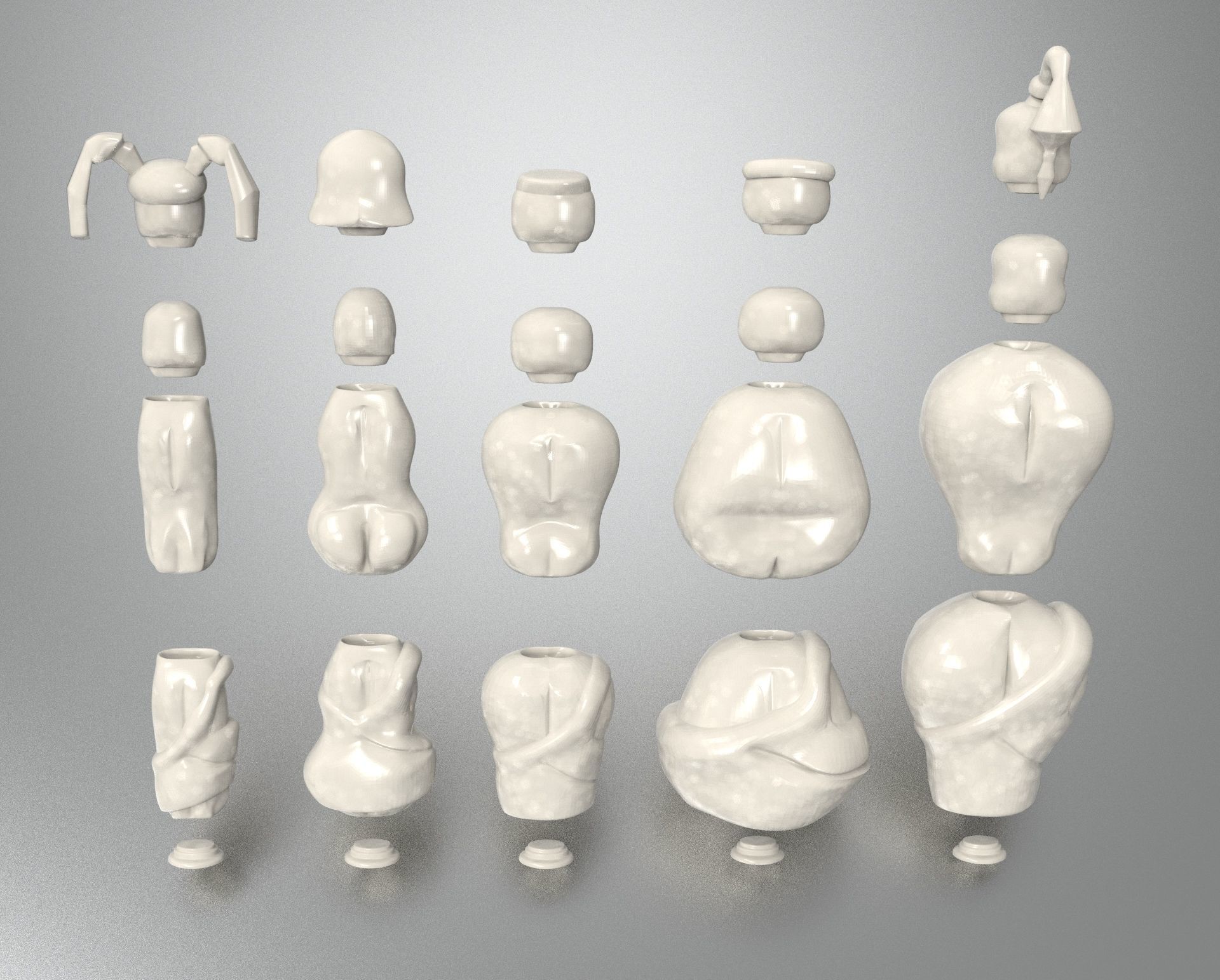 Rimworld Character Set 3d print model  3D print model_2