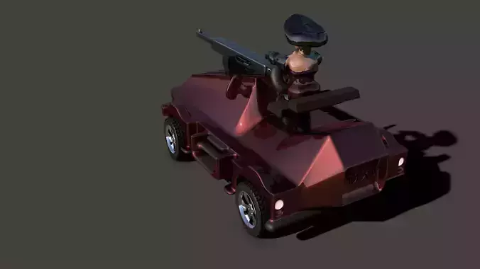 Car For Video Games Nine 3D model