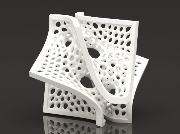 Voronoi Batwing Decor 3D print model_1