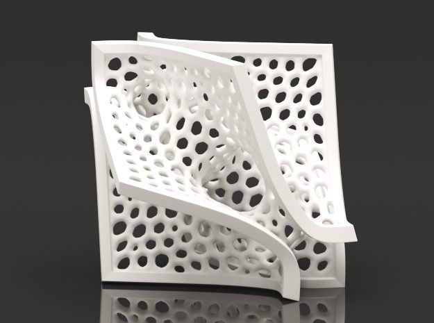 Voronoi Batwing Decor 3D print model_2