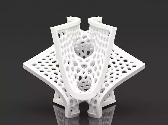 Voronoi Batwing Decor 3D print model