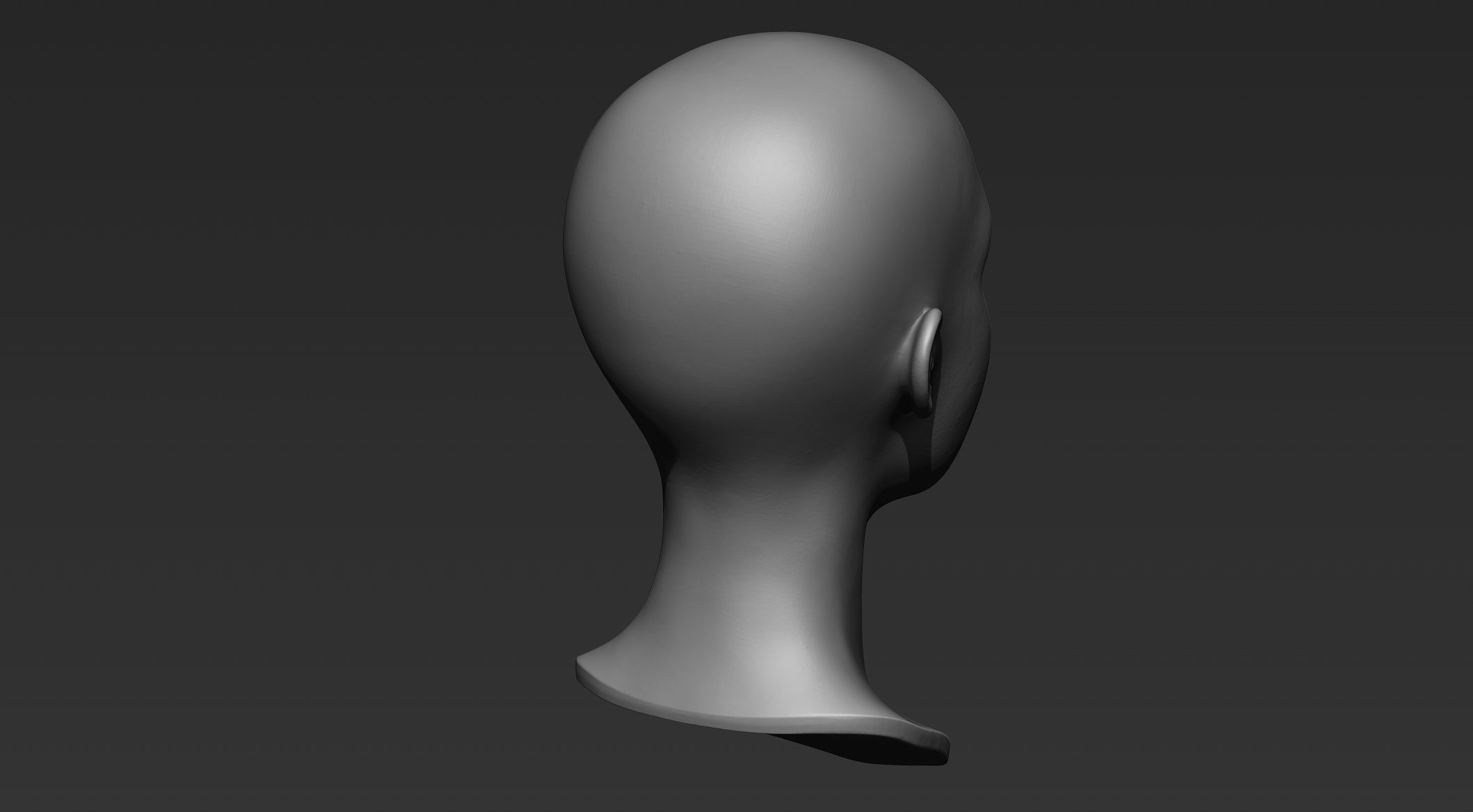 3D Printable Female Head 5 3D model_5