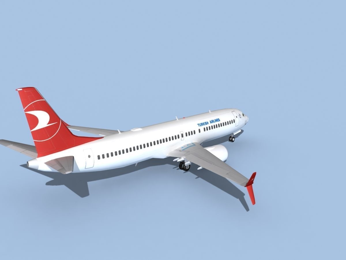 Boeing 737-800 Max Turkish Airlines 3D model_5