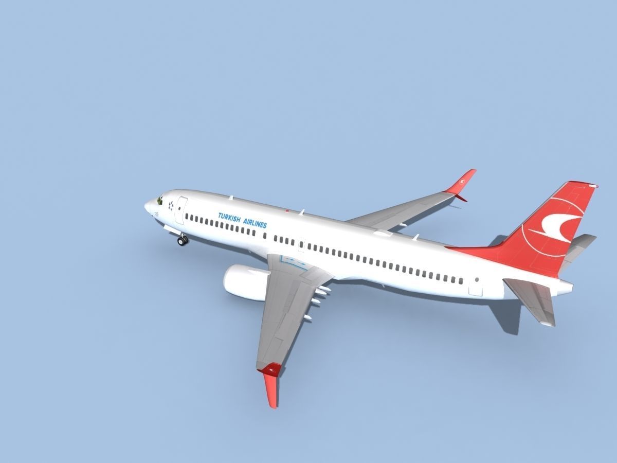 Boeing 737-800 Max Turkish Airlines 3D model_8